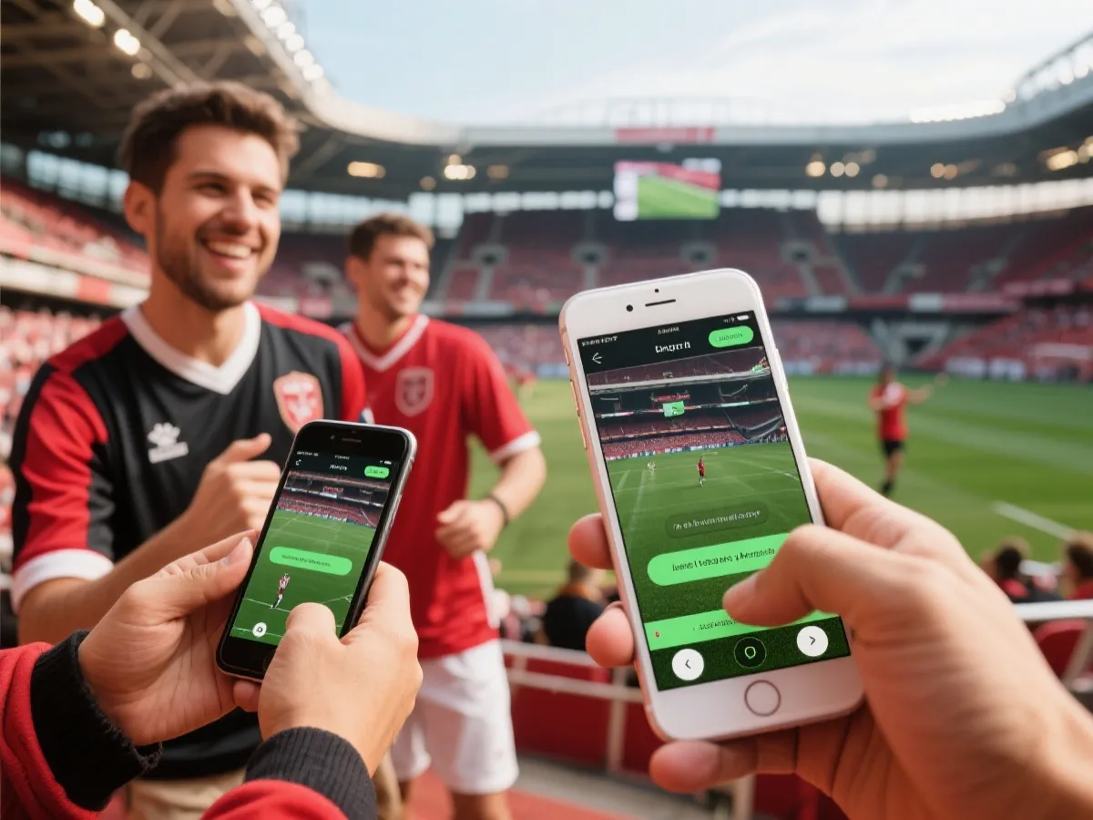 球迷使用移动App的场景展示